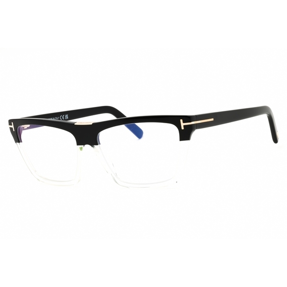 Tom Ford Eyeglasses FT 5912 -B 005 Black/Gradient/Shiny  NWT Tom Ford FT5912 Black Rectangle 57mm Eyeglasses